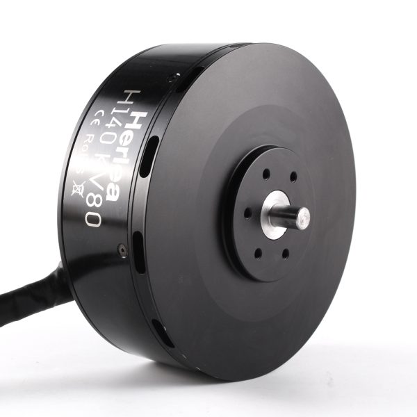 Heavy lift drone motors Industrial grade 50KG thrust  disc type brushless motor H140 KV80 large tension adapter 40 inch carbon fiber propeller