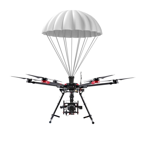 Drone parachute system for commercial drone safety 10-100KG load capacity